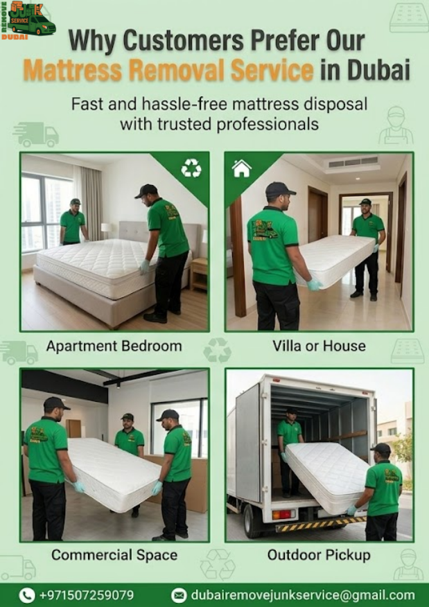 Why Customer Prefer Our Mattress Removal Service in Dubai