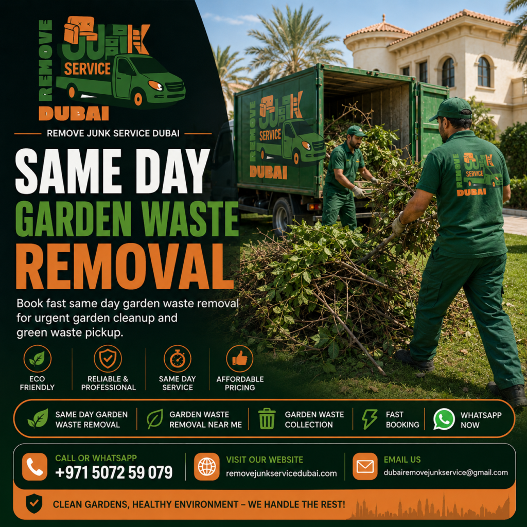Same day garden waste removal