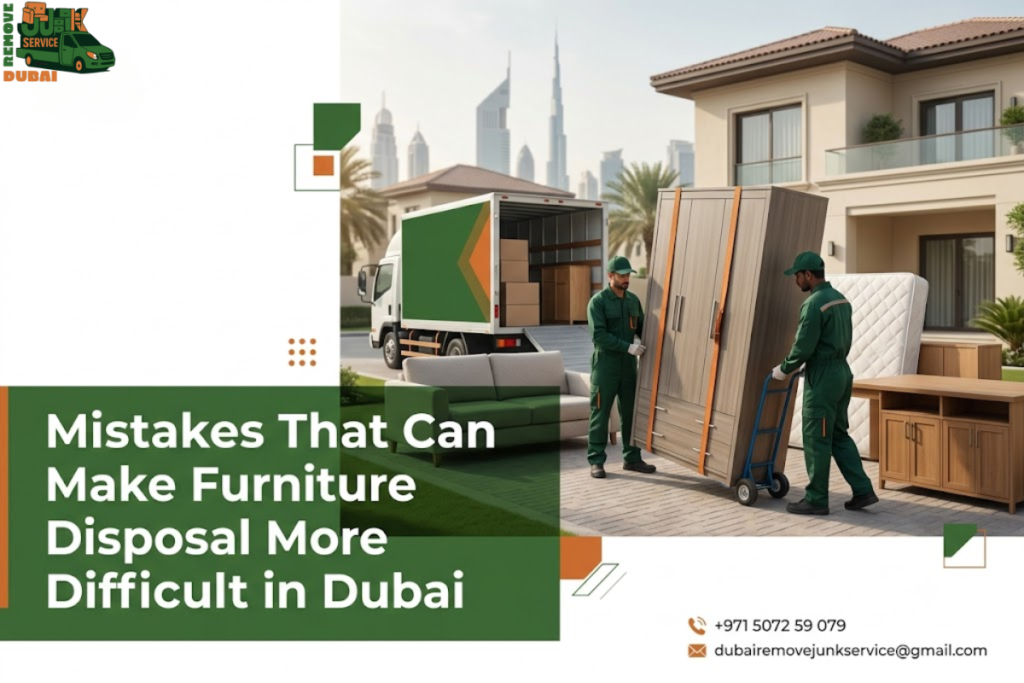 Mistakes That Can Make Furniture Disposal More Difficult in Dubai