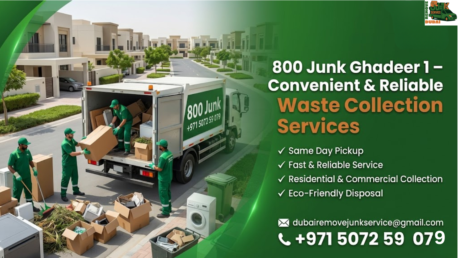 800 Junk Ghadeer 1 – Convenient & Reliable Waste Collection Services