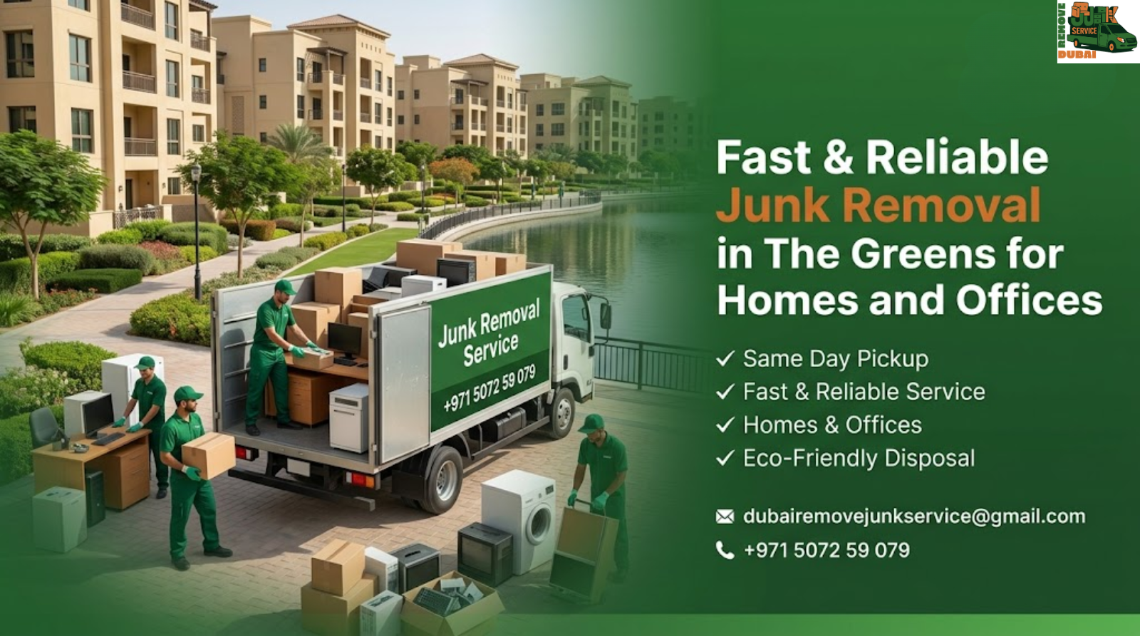 Fast & Reliable Junk Removal in The Greens For Homes and Offices