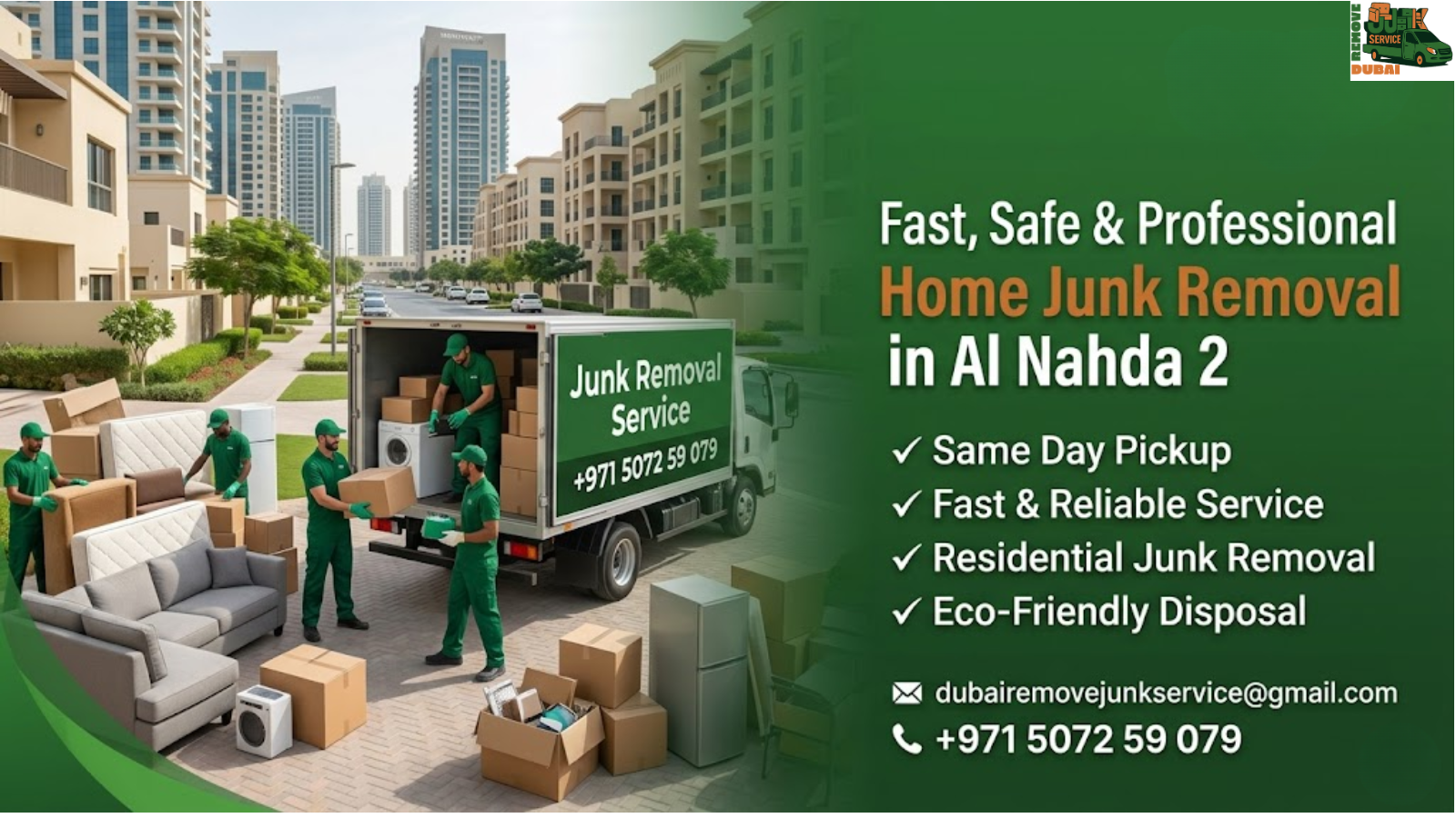 Fast, Safe & Professional Home Junk Removal in Al Nahda 2
