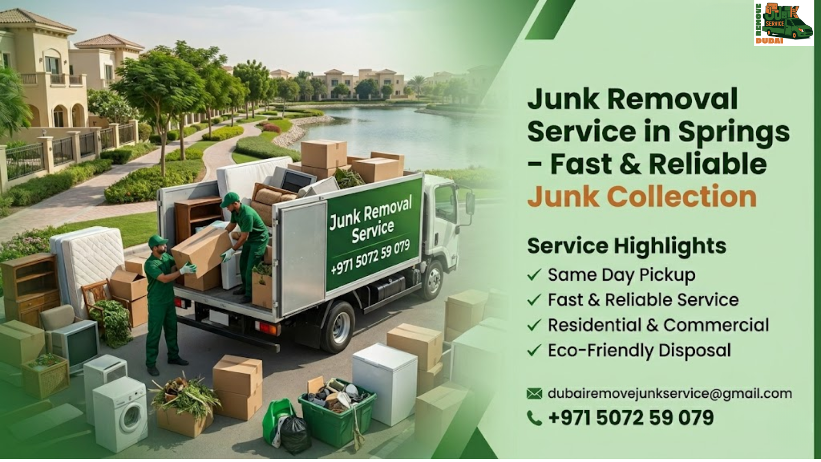 Junk Removal Service in Springs – Fast & Reliable Junk Collection