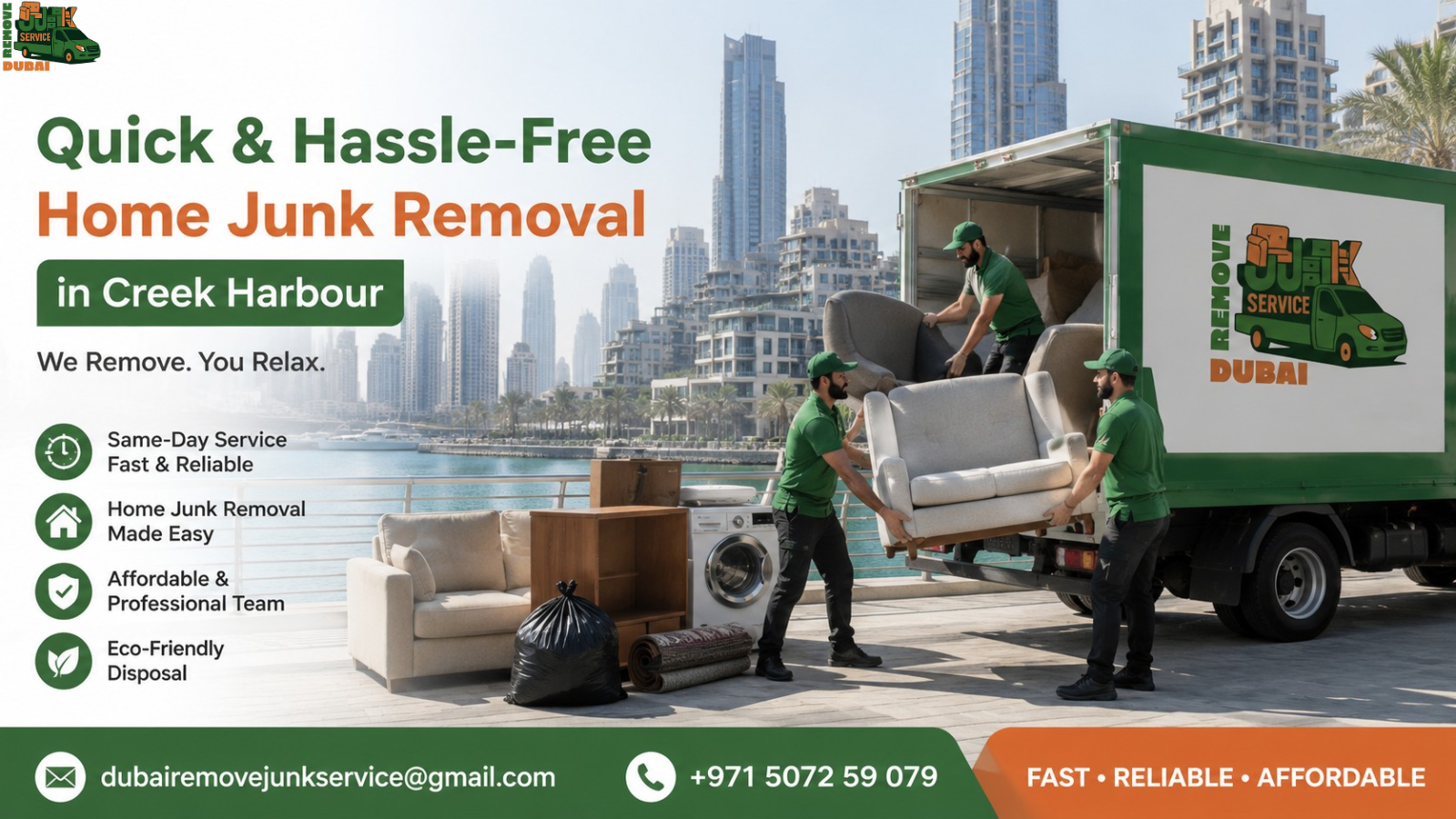 Quick & Hassle-Free Home Junk Removal in Creek Harbour
