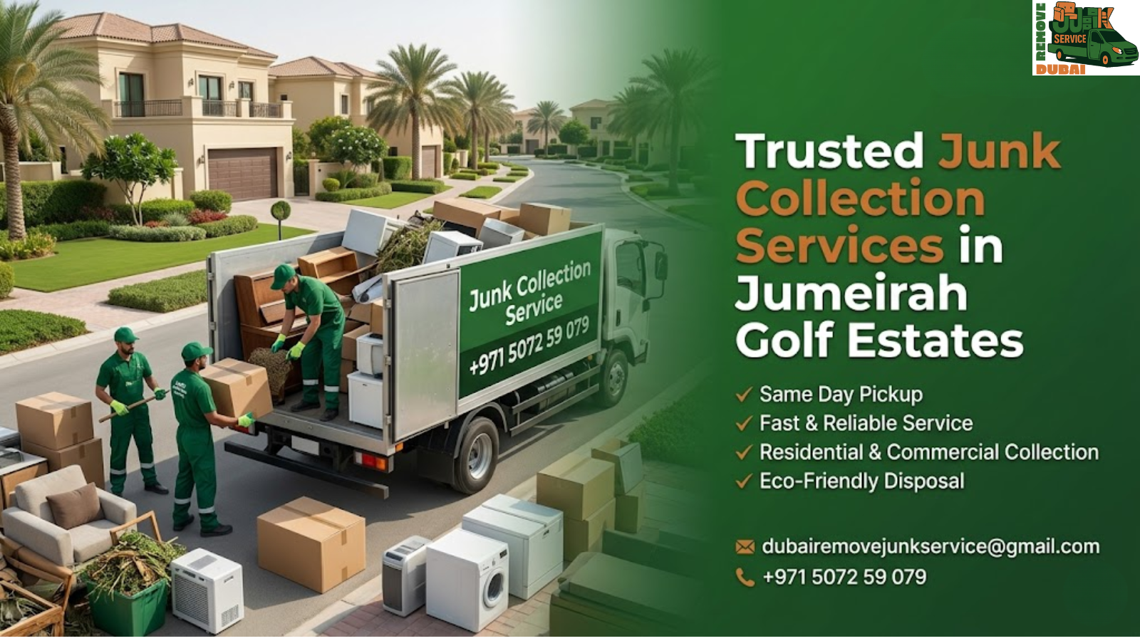 Trusted Junk Collection Services in Jumeirah Golf Estates