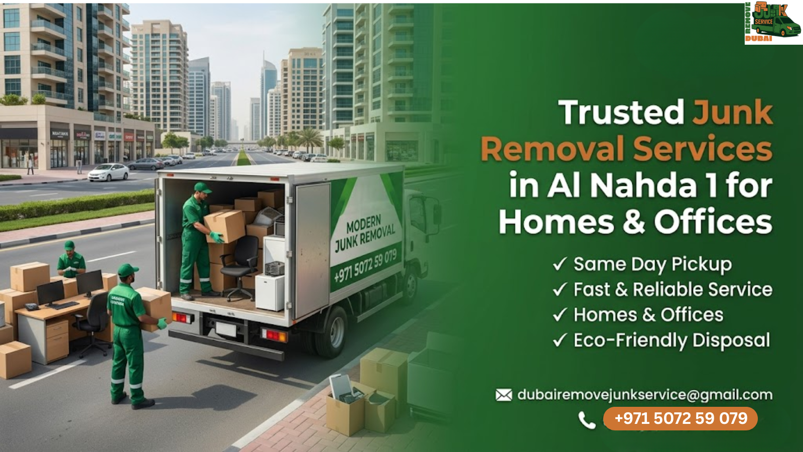 Trusted Junk Removal Services in Al Nahda 1 for Homes & Offices