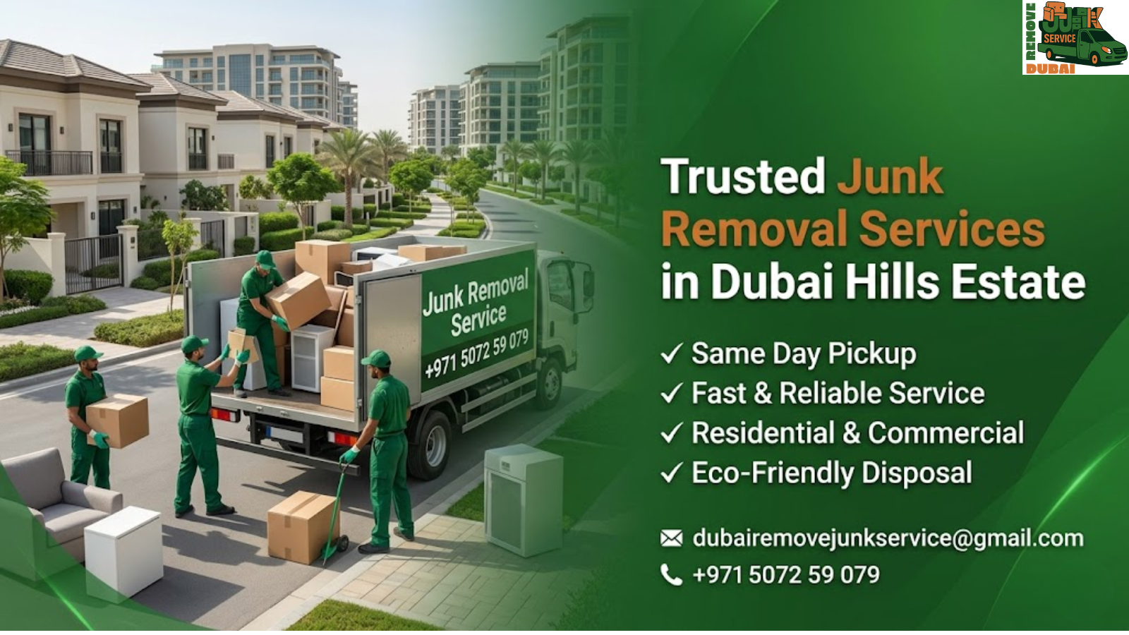 Trusted Junk Removal Services in Dubai Hills Estate